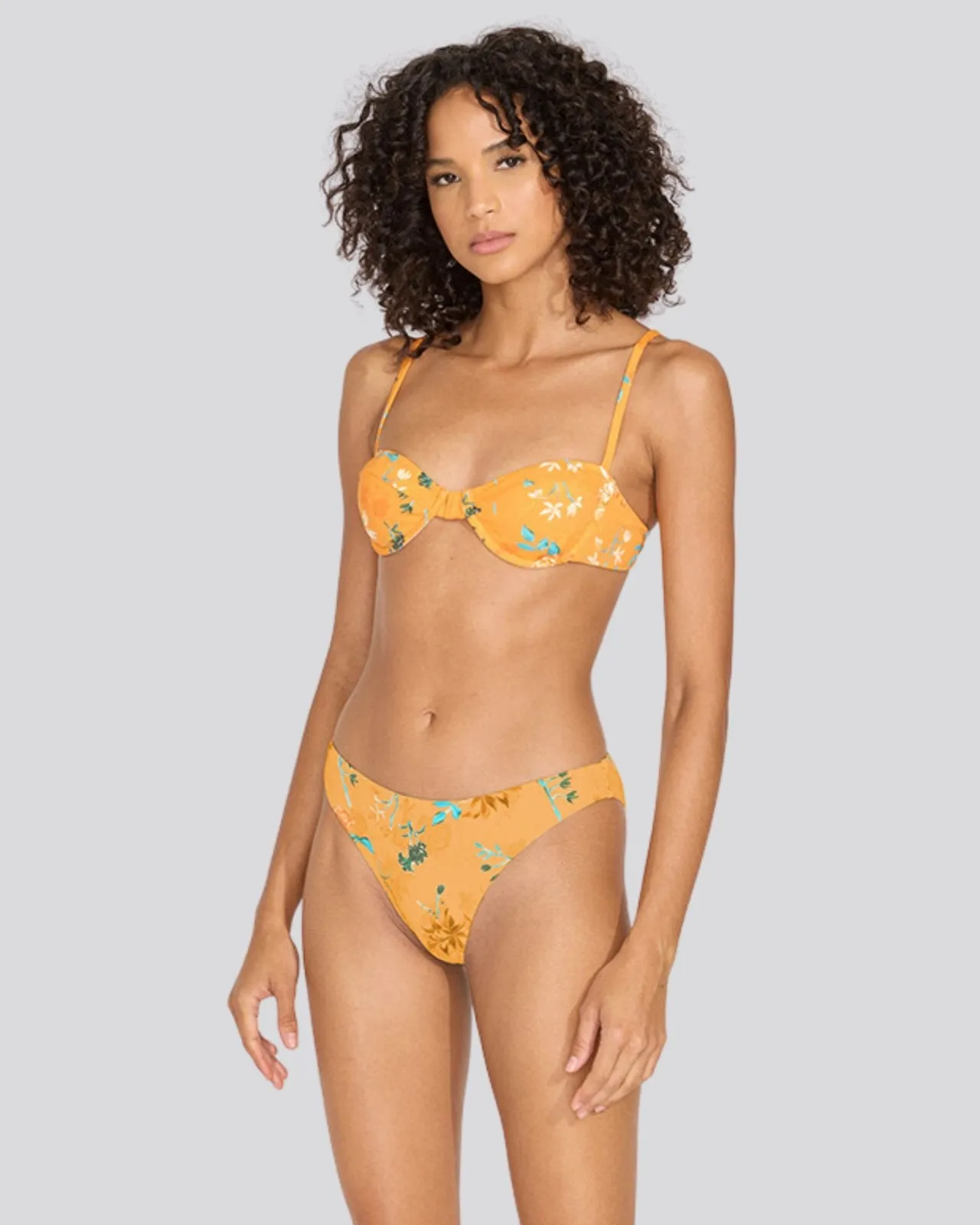 Arlo Bikini Bottom Tangerine Multi Floral