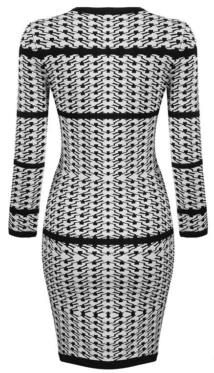 Fringed Jacquard Mini Dress