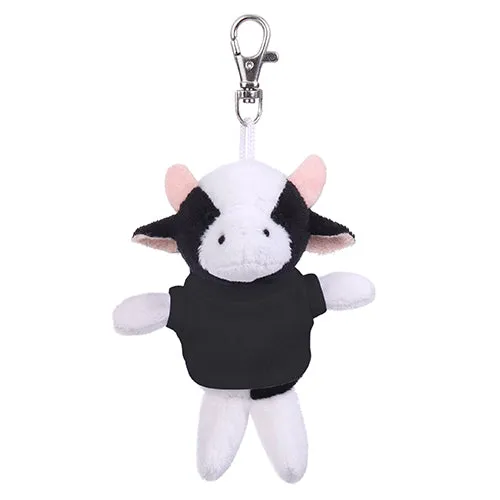 Soft Plush Cow Keychain with Tee