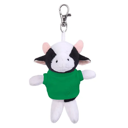 Soft Plush Cow Keychain with Tee