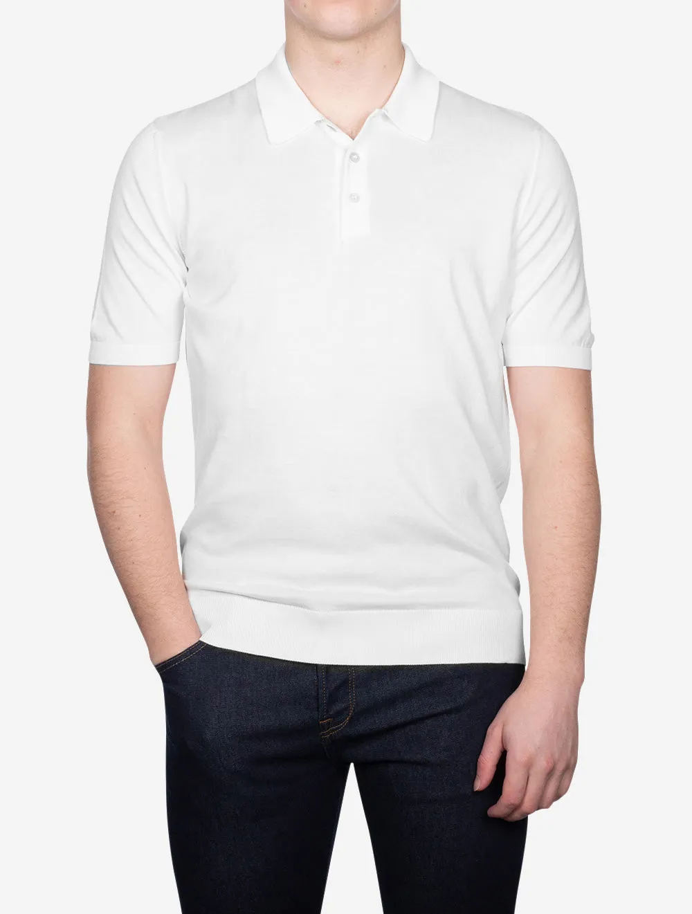 Tennis Polo White