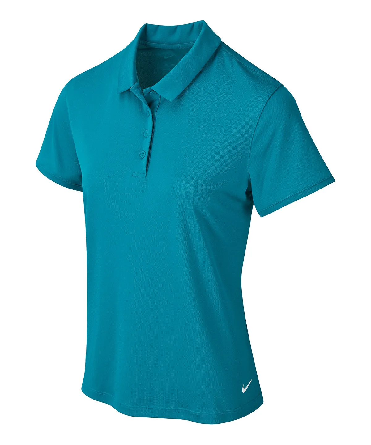 Womens Nike victory solid polo | Bright Spruce/White